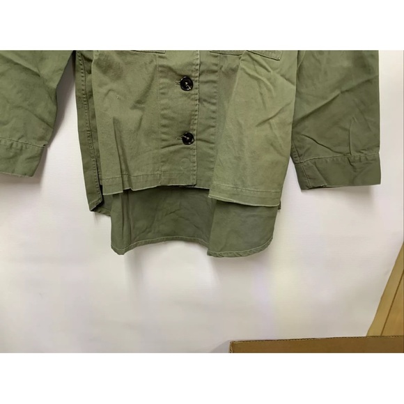 Alexander Jordan Women's Lightly Frayed Hem Utility Jacket MSRP$79 Size M New - Picture 3 of 8